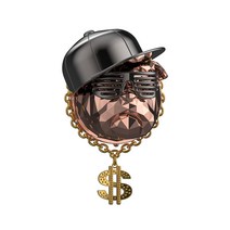 아이나비 힙합독 차량용 디퓨저 방향제 로즈골드 블랙체리향 골드 목걸이 ICD-H9, 1세트