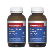 Nutra-Life 뉴트라라이프 뉴질랜드 초록입홍합 90캡슐x2개 NutraLife Green Lipped Mussel 850mg, 90캡슐, 1개