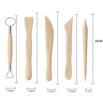 도예 조소 도자기 세라믹 피스 클레이 도구 세트 왁스 셰이퍼 용품 공예 폴리머 키트 5개, 5Pcs