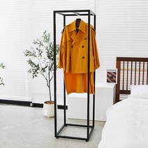 코코디피 가루 옷가게 디스플레이 옷걸이 디자인 행거 맞춤 주문제작 긴옷 롱패딩 롱코트 롱원피스 헹거, 아이보리