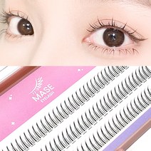 메이스 인조속눈썹 A형 V형 I형 부분 가닥속눈썹 셀프 연장아이래쉬, V형_혼합(8-10-12)mm, 1개
