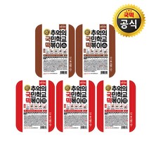 없음 추억의 국민학교 떡볶이(오리지널) 600gx3개+ 매콤짜장맛 495gx2개, 단품없음
