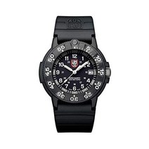 Luminox 루미녹스 오리지널 네이비 씰 XS.3001.F 남성용 시계 43mm - 날짜 표시 기능이 있는 블랙 밀리터리 200m 방수 블랙 바다 시리즈