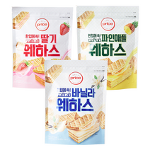온리프라이스 한입에쏙 미니 딸기 파인애플 바닐라 웨하스 각190g 3종, 1개
