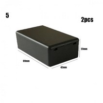 방수 블랙 DIY 하우징 악기 케이스 플라스틱 프로젝트 상자 보관 케이스 전자 용품 인클로저 5 가지 크기 2 개, 14 2pcs Style 5