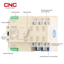 자동 절체기 전원 스위치 캠핑카 시스템 듀얼 카라반 CNC 딘 레일 3P 220V 미니 ATS Photovolatic 전원 자, 01 3P_01 63A