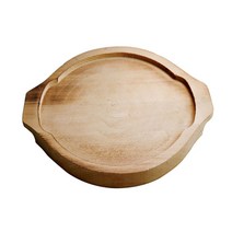 낮은전골 받침(원목 태운것) (225mm), 냄비받침