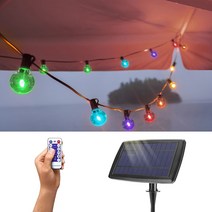 Delralos 태양열정원등 캠핑조명 파티라이트 LB006, 10m-30LED-따뜻한