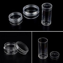 납작 원통케이스 납작 소 PVC원통 투명원통, 납작 대