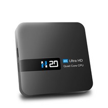 H20 스마트 안드로이드 TV 박스 10.0 2GB 8GB 4K HD 음성 어시스턴트 3D 플레이 스토어, 01 1GB 8GB EU