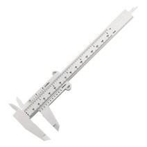 DIY 측정 도구 목공 금속 가공 배관 모델 만들기 150mm 버니어 캘리퍼스 조리개 깊이 직경 측정 도구, 03 White