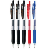 제브라 사라사클립볼펜 0.3mm, NEW 혼합(검3빨1파1), 2세트