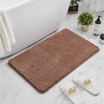 KA 욕실 심플 곰돌이 패브릭 발매트, 심플-브라운