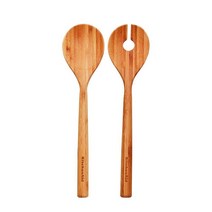 키친에이드 범용 대나무 도구 30.5씨엠 CM(12인치), 2-Piece Bamboo Salad Server Se