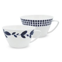 [한국도자기] 카라 라면기 2p 세트 국수 우동 손잡이 그릇 본차이나