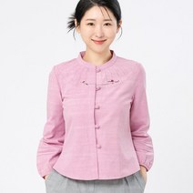 바보사랑 3131 장미자수 핀턱 차이나 블라우스 슬라브면 3color.조선클로젯