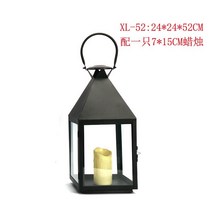 블랙 스탠드 유럽식 철제유리 방풍 캔들 홀터 정원 야외-178461, 옵션14