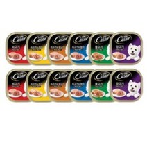 시저 버라이어티팩 반려동물 습식사료 6종 x 2p 세트, 1세트, 100g