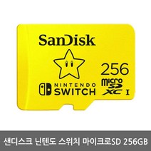 샌디스크 닌텐도 스위치전용 마이크로SD 메모리카드 SDSQXAO, 256GB