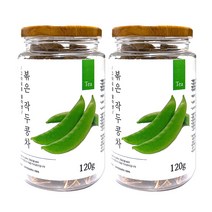 권뱅푸드 국산 작두콩차 볶은 작두콩깍지차 120g 보틀용기, 2병