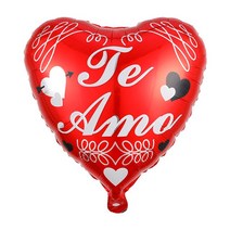 지구본 5/10pcs 18inch TE AMO Spanish 나는 호일 풍선 하트 모양 헬륨 에어 글로브 발렌타인 데이 웨딩 장, 41 style41_01 5pcs_01 18 인치