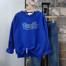 상상그이상 여성용 국내제작 퍼시픽 기모 맨투맨 귀여운 뽀글 영문 자수 레터링 색감 예쁜 부드러운 촉감 가성비 좋은 루즈핏 데일리 가볍고 따뜻한 꾸안꾸룩 편안한 코디
