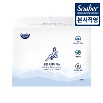 자우버 쿨링 풋 케어 티슈 24매 1개 효과적인 쿨링효과