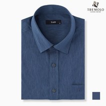 인디안 TREMOLO 남성 솔리드 슬럽 반소매 남방__TRBNSWY3201