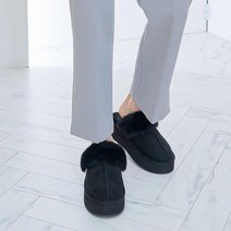 브이와이 여성 키높이 일상룩 인조퍼 FW 사무실화 슬리퍼