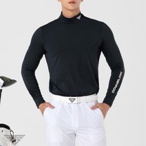 남성 겨울 기모 반폴라 골프 이너 티셔츠 가성비골프웨어 실외연습장 30대