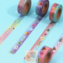 마스킹 테이프 네임 TAPECHARMING MASKING 01, 03.KITSCH_EMOJI