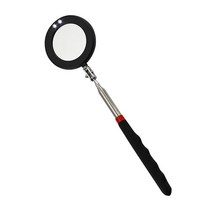 엔진 섀시 검사 자동 수리 감지기 미러 다 방향 접이식 텔레스코픽 LED 라이트 리플렉터 도구 유니버설, 01 Round