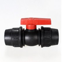 싱글 관수 농수관 여과기 조임식 PE 유니온밸브 25mm 수도관 점적 캄록 자재, 유니온밸브25mm