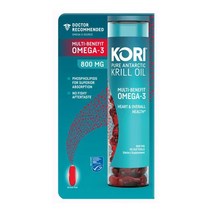 Kori 코리 순수 남극 크릴 오일 수페리어 오메가-3 800mg 90 소프트젤, 90소프트젤