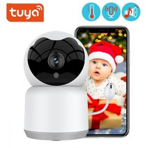 관찰카메라 Tuya-스마트 베이비 모니터 카메라 와이파이 1080P HD 온도 및 습도 플레이 아기 전화 보모 비디오 캠 애완동물 Ip Cctv, 04 AU Plug