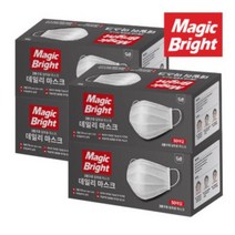 [매직브라이트] 데일리 덴탈 마스크 50매 / 3중구조 일회용 마스크/국산, 1팩