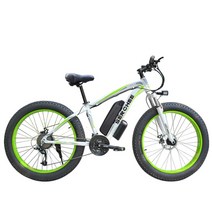 수입전기자전거 SERCHEE K800 성인 전기 지방 자전거 26 인치 휠 500W 48V 15AH 40KMH 21 속도 전자 자전거 이동성 산악 자전거 전기 저소음전기자전거, 48V 500W, 16AH, 녹색