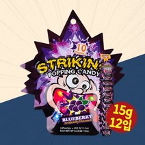 스트라이킹팝핑캔디 블루베리맛 15g 12입