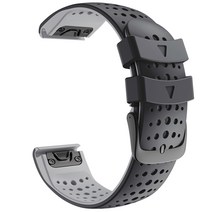 Garmin Enduro Descent Mk Mk1 Mk2 Mk2i 스트랩 가민 QUICKFIT 26mm 통기성 고무 퀵 릴리스 손목 스트랩, #3, Quick Fit 26mm
