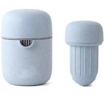 수동 레몬 Juicer 미니 과일 Juicer 핸드 레몬 오렌지 감귤류 압착기 용량 기계 과일 압착기 공작 기계, 하늘색, 13.3x9.3cm