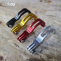 스코 브롬튼 미니벨로 전조등 고프로 마운트 포크 장착, 레드