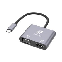 UC-CO25 USB C타입 to 4KHDMI VGA RGB 멀티 듀얼모니터 노트북 다중 케이블 컨버터 확장