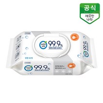 깨끗한나라 99.9% 손소독 캡형 물티슈, 60매, 12팩