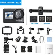 AKASO Brave7 4K30FPS WiFi 액션 캠 카메라 터치 스크린 방수, option1, 포함 32G Card
