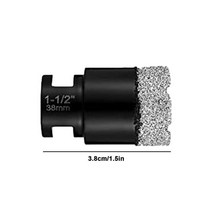 드릴 코너 척 비트 드라이버 진공 납땜 다이아몬드 드릴링 코어 앵글 그라인더용 대리석 도자기 타일 화강암 돌 구멍, [04] 38mm