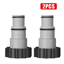 1/2/4/6pcs 풀 장목 어댑터 칼라 Intex 4000 후크 연결 토슈즈 지상 수영장 부품, 02 2pcsGray