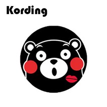 코딩 KD-34 원형 스마트폰 마그네틱 자석 디자인 철판 플레이트, 1개, 10. 아기곰 4cm