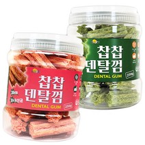 쏨달펫 찹찹 덴탈껌 2종 세트, 장+유산균, 관절+뼈, 250g, 1세트