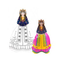 컬러룬 삼국시대 백제 10인용 전통의상 색칠놀이