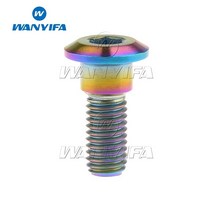 Wanyifa 티타늄 볼트 M8x20 22 25 30 33mm 나사 육각 소켓 헤드 오토바이 용 Yamaha 디스크 브레이크 Suzuk, 04 Ranibow_01 M8_01 30mm